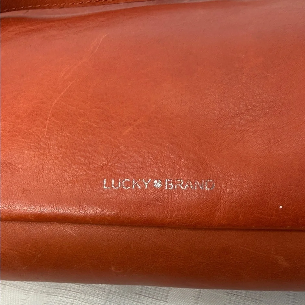 Men's Leather Crossbody Bag - Brown